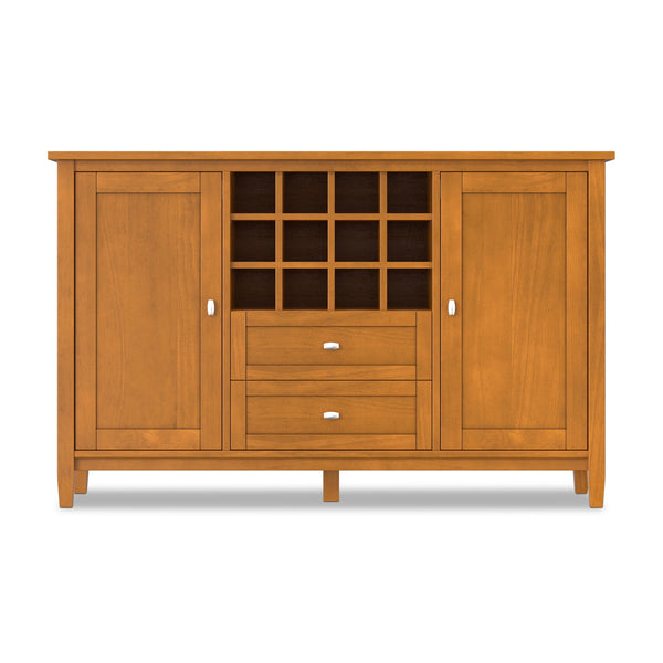 Warm Shaker - Storage Cabinet With Wine Rack - Brown