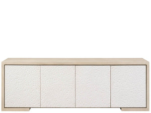 Modern - Aurora Credenza - White / Light Brown