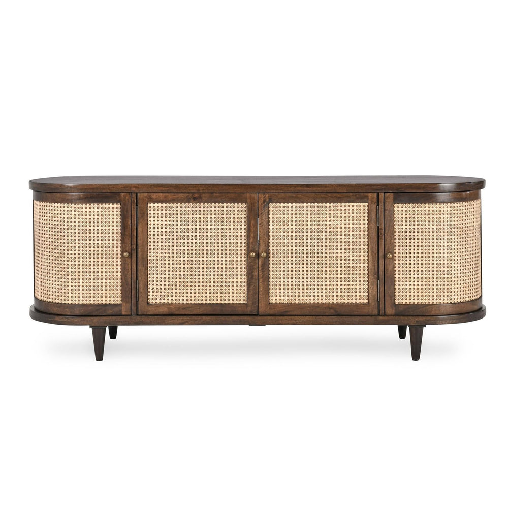 Teresa - 4 Door Buffet - Walnut / Natural Brown