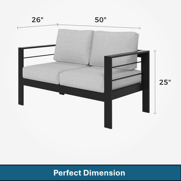 Outdoor Patio Set, All-Weather With Thick Cushions