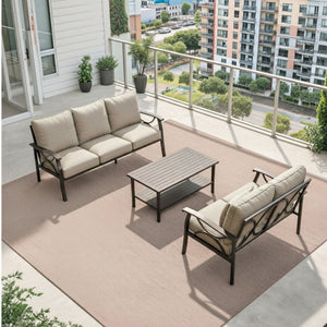 Patio Furniture Set & Coffee Table For Backyard