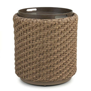 Alabaster - Round End Table - Beige