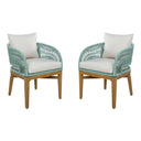 Outdoor Dining Chairs With Cushion (Set of 2)