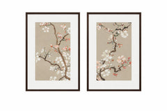 Pear Tree Framed Print (Set of 2) - Cream