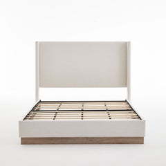 Hosford - Minimalist Upholstered Wingback Bed