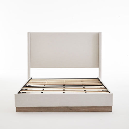 Hosford - Minimalist Upholstered Wingback Bed