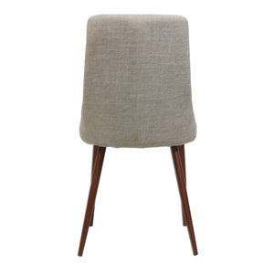 Mid Century Modern Fabric Armless Dining Chair