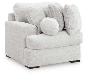 Cuddle Plush - 3 Pc. - 3-Piece Sectional, Chair And Ottoman - Arctic