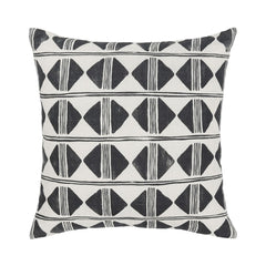 Nubia - 22" x 22" Pillow - Black / White
