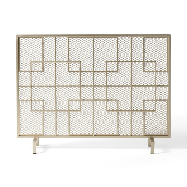 Dorothy - Modern Single Panel Iron Fire Screen