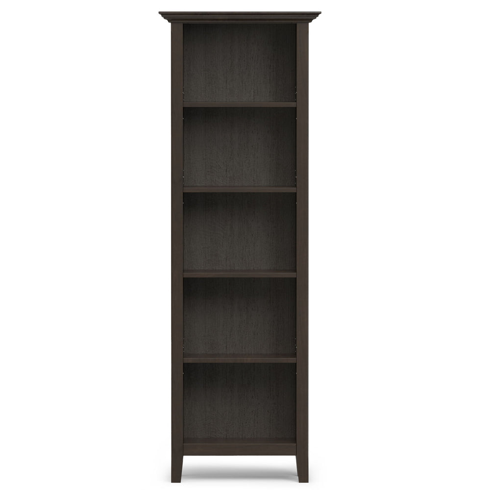 Amherst - 5 Shelf Bookcase - Brown - Pine