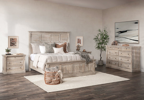 Adelaide - 9 Drawer Dresser - Natural Cream Wash