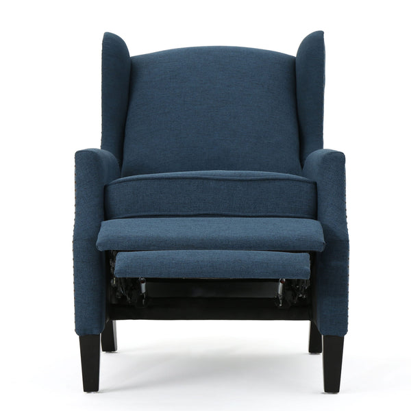 Westeros Wing Back Fabric Upholstered Recliner