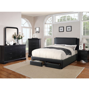 Modern Bed With Storage Drawers