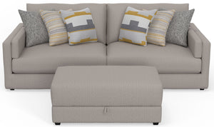 Trevor - Extra Deep Oversized Sofa With Included Storage Cocktail Ottoman