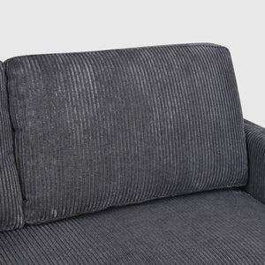 Upholstered Loveseat With Arms And Pillows