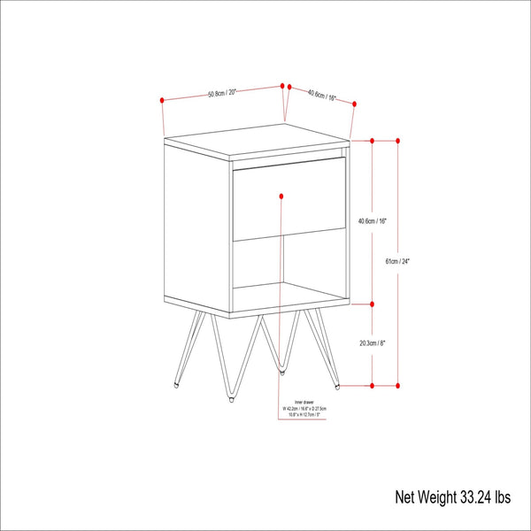 Hunter - Nightstand - Natural