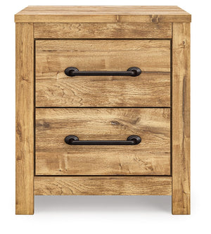 Maystonna - Two Drawer Night Stand - Brown