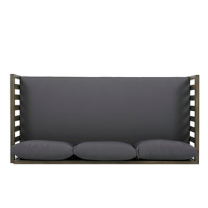 Claremont - 3 Seater Daybed Teak Acacia Wood Water Resistant Cushions