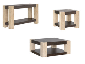 Harmony - Cocktail Table - Carbon Mindi / Blonde Acacia