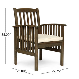 Casa - Acacia Dining Chair Set With Cushions,