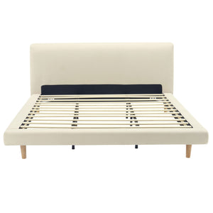 Chunky - California King Bed Frame - Beige