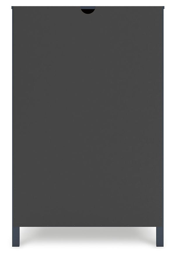 Simmenfort - Five Drawer Chest - Navy Blue
