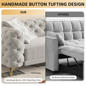 3-In-1 Convertible Sleeper Sofa