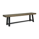 Cloud - Outdoor Bench With Acacia Wood Frame And Slat Panel Design