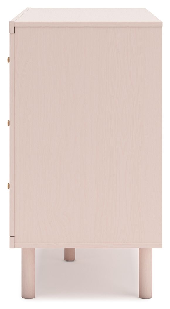 Wistenpine - Six Drawer Dresser - Blush