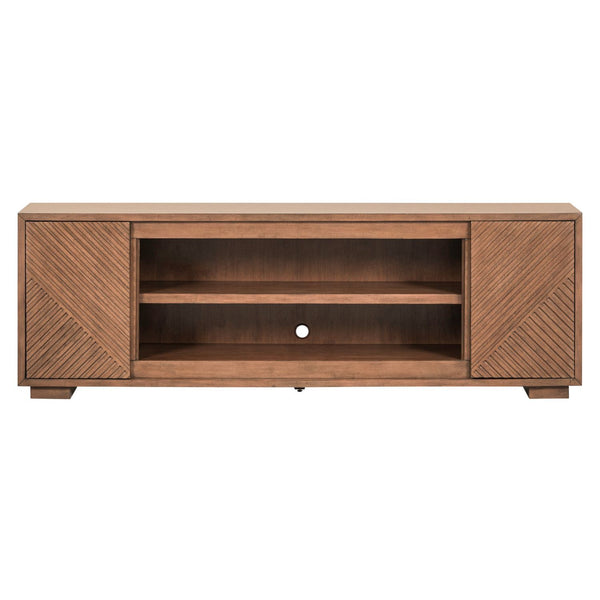 Fireplace TV Consoles - 84'' Fireplace TV Console Multiplees - Light Brown