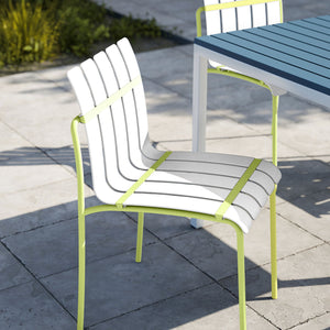 4 Piece Set Of Modern Color Block Designed Single Chairs