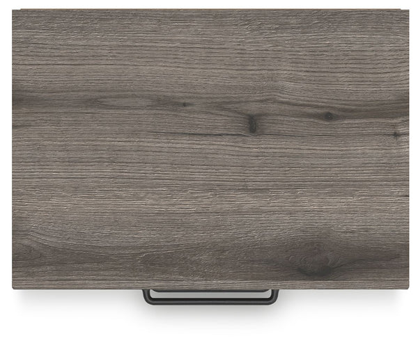 Graystorm - Two Drawer Night Stand - Brown Gray