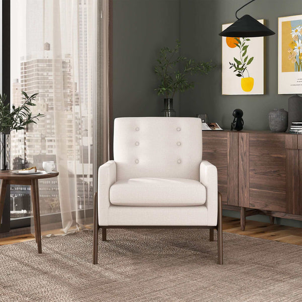 Cole - Solid Wood Lounge Chair