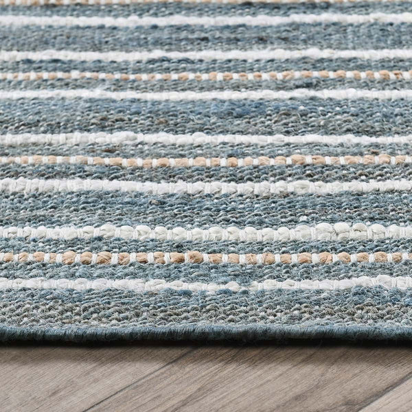 Del Mar - 2.6' x 8' Rug - Aqua Blue / Multi