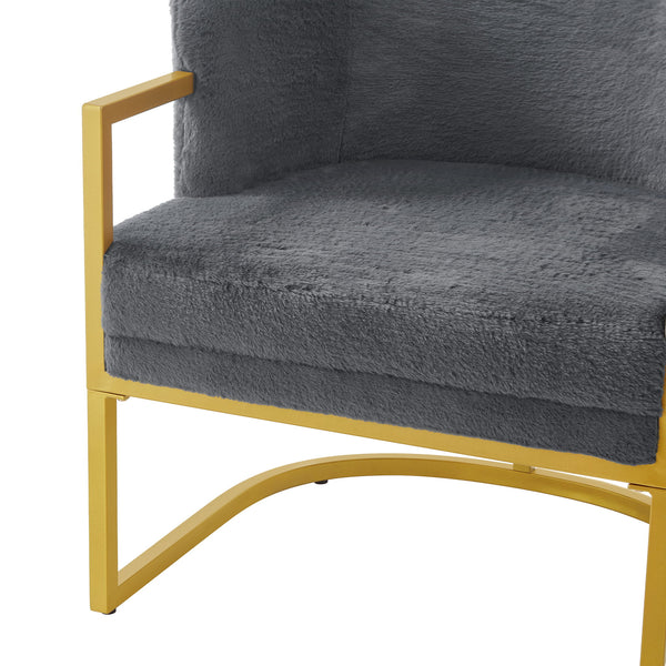 Upholstered Reading Accent Armchair For Living Room
