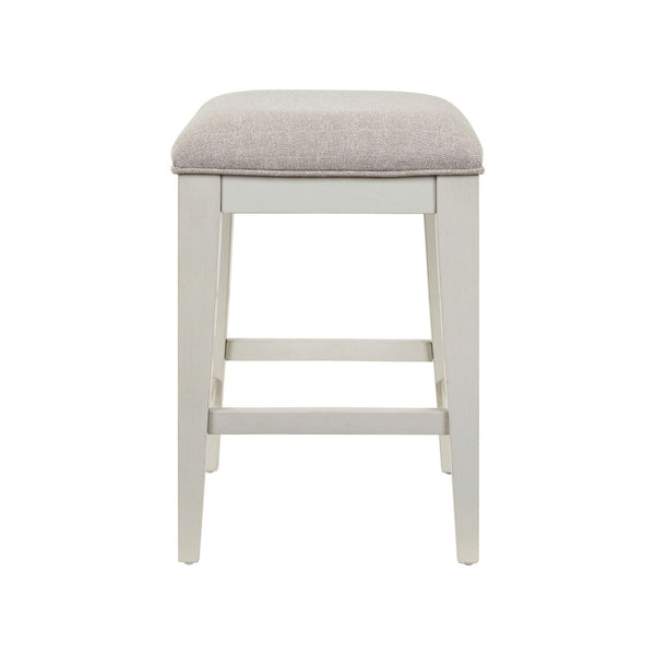 Berkley Square - Upholstered Console Stool - Linen & Khaki