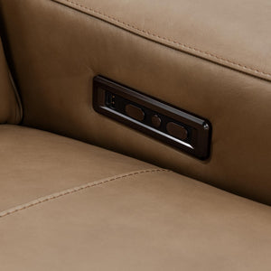 Kadon - Leather Power Recliner Sofa - Tan