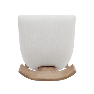 Upholstered Counter Height Bar Stools With Solid Rubber Wood Frame (Set of 2)