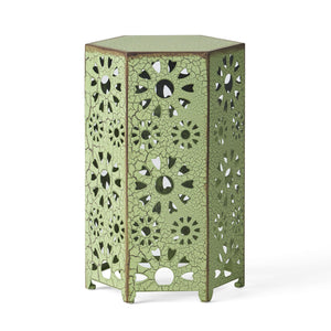 Galore - Side Table With Sunburst Cut Out Design
