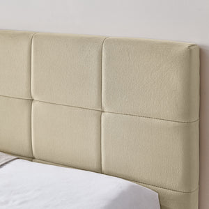 Upholstered Storage Tufted Bed Frame With Backrest And Armrests