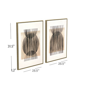 Together Canvas Art (Set of 2) - Light Brown
