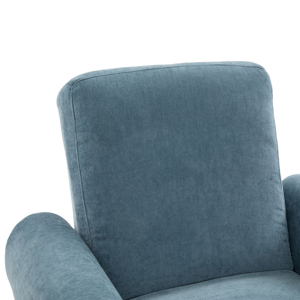 Manual Swivel Recliner Rocker Chair With Adjustable Backrest