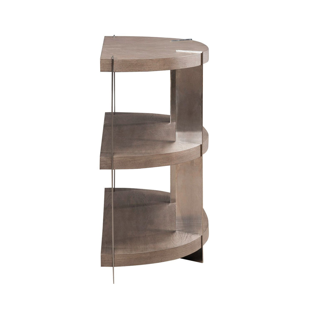 Harlow - Sofa Table - Sandstone & Satin Nickel