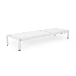 Outdoor Patio Chaise Lounge With 5 Reclining Positions