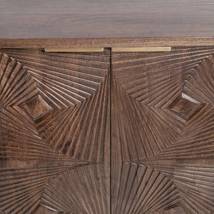 Lina - 4 Door Cabinet - Kona Brown