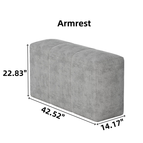 Modern Oversized Diy Combination, Modular Sectional Sofa With Pillows