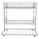 Bunk Bed For Kids, Convertible Frame With Ladders & Guardrail