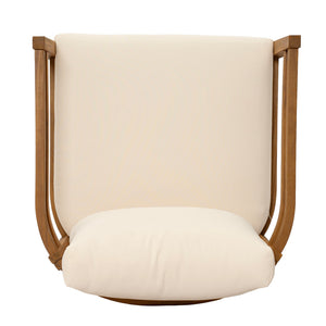 Outdoor Smooth Swivel Chair With Cushions