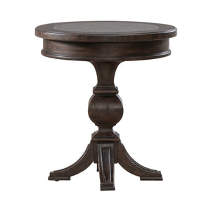 Paradise Valley - Round Chairside Table - Saddle Brown